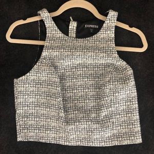 Express Zip Back Crop Top